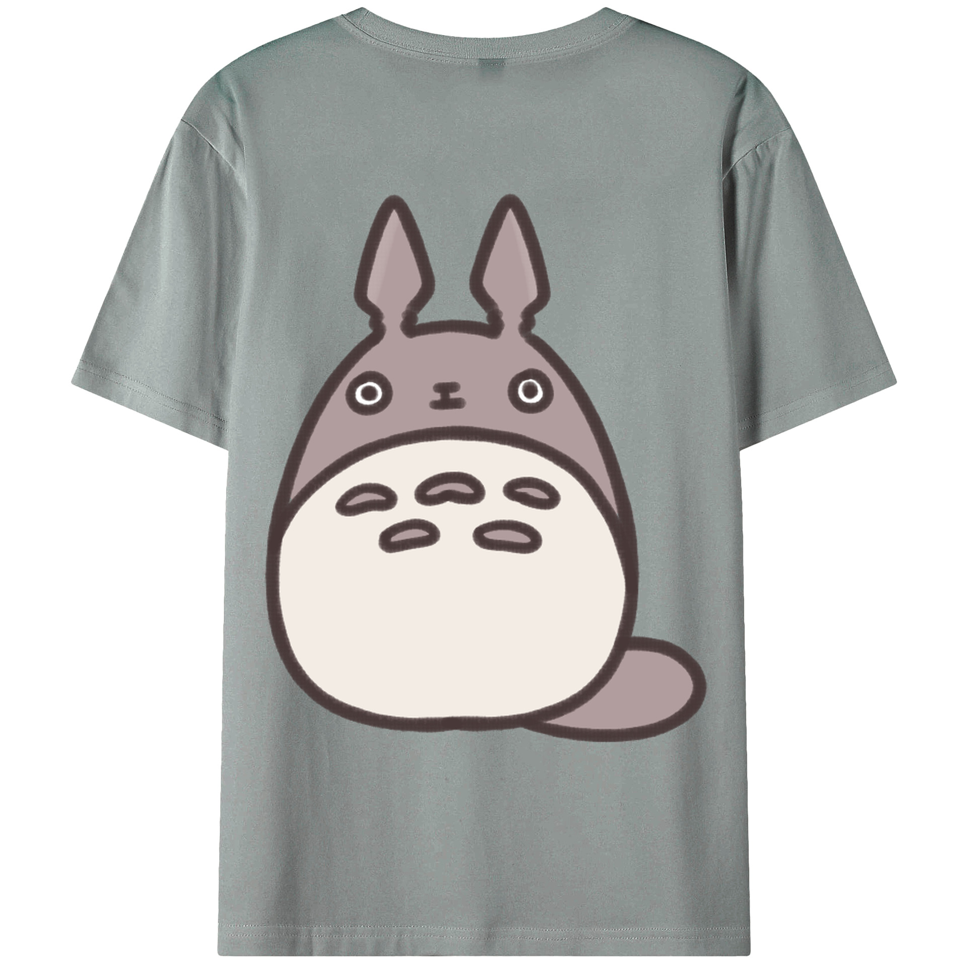 （画像用） となりのトトロ 草壁メイ 草壁サツキ My Neighbor Totoro Satsuki Kusakabe Mei Kusakabe 綿100％ メンズ半袖Tシャツ（バックプリント） 通気性